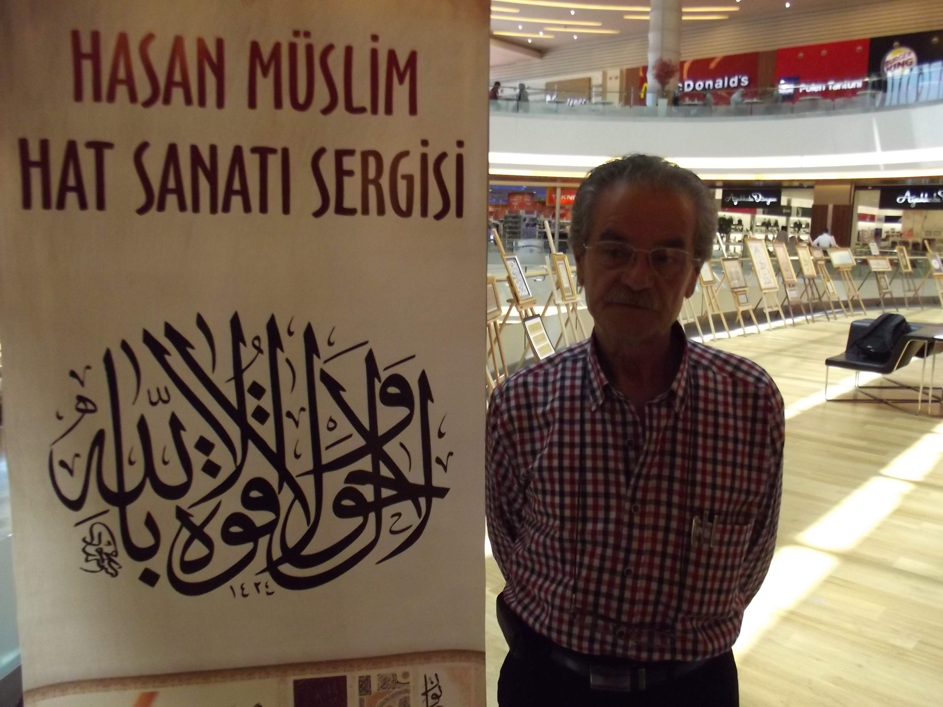Suriyeli sanatçıdan hat sergisi