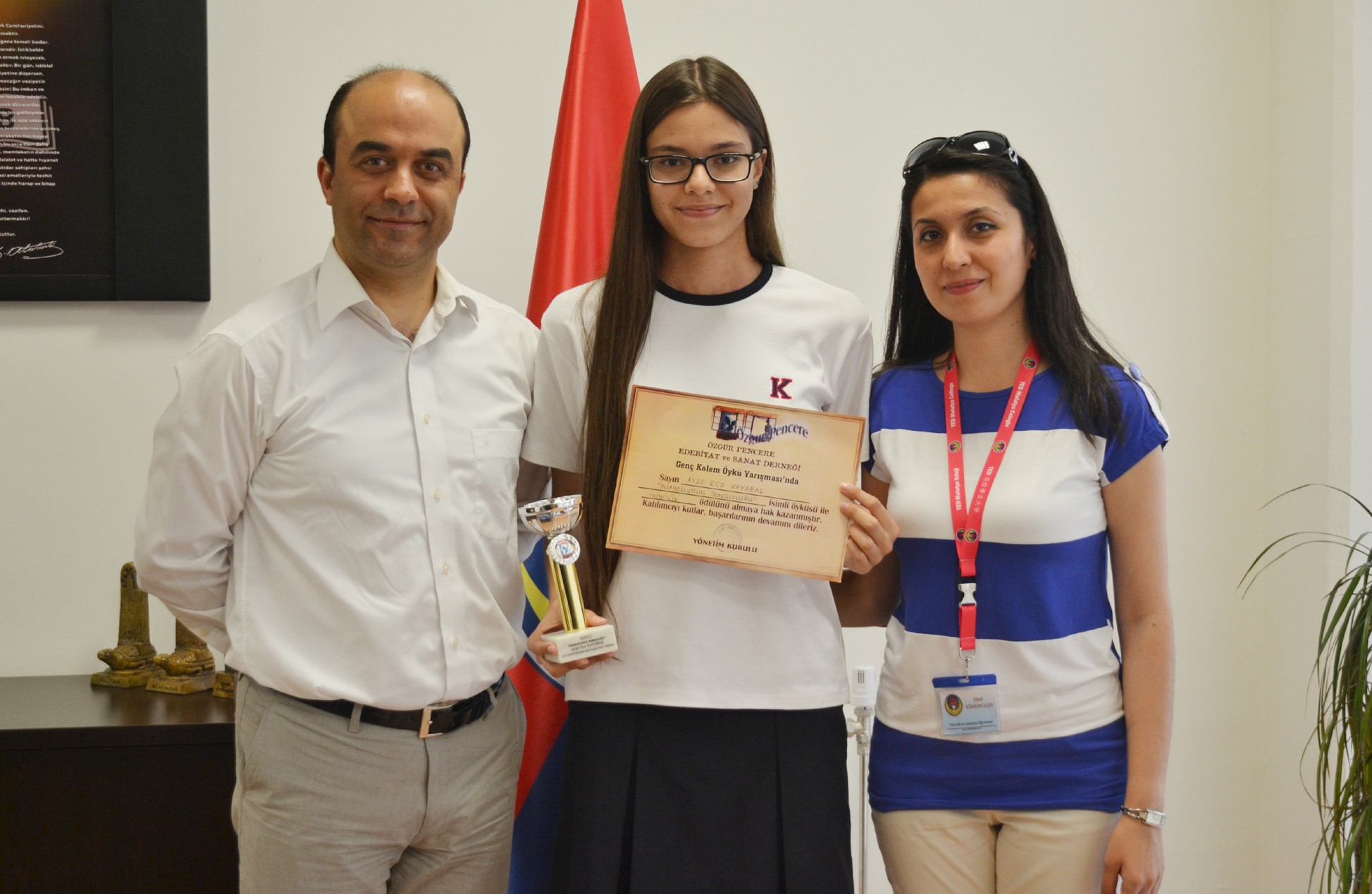 Genç Kalem Öykü Yarışması’nda Türkiye ikincisi oldu