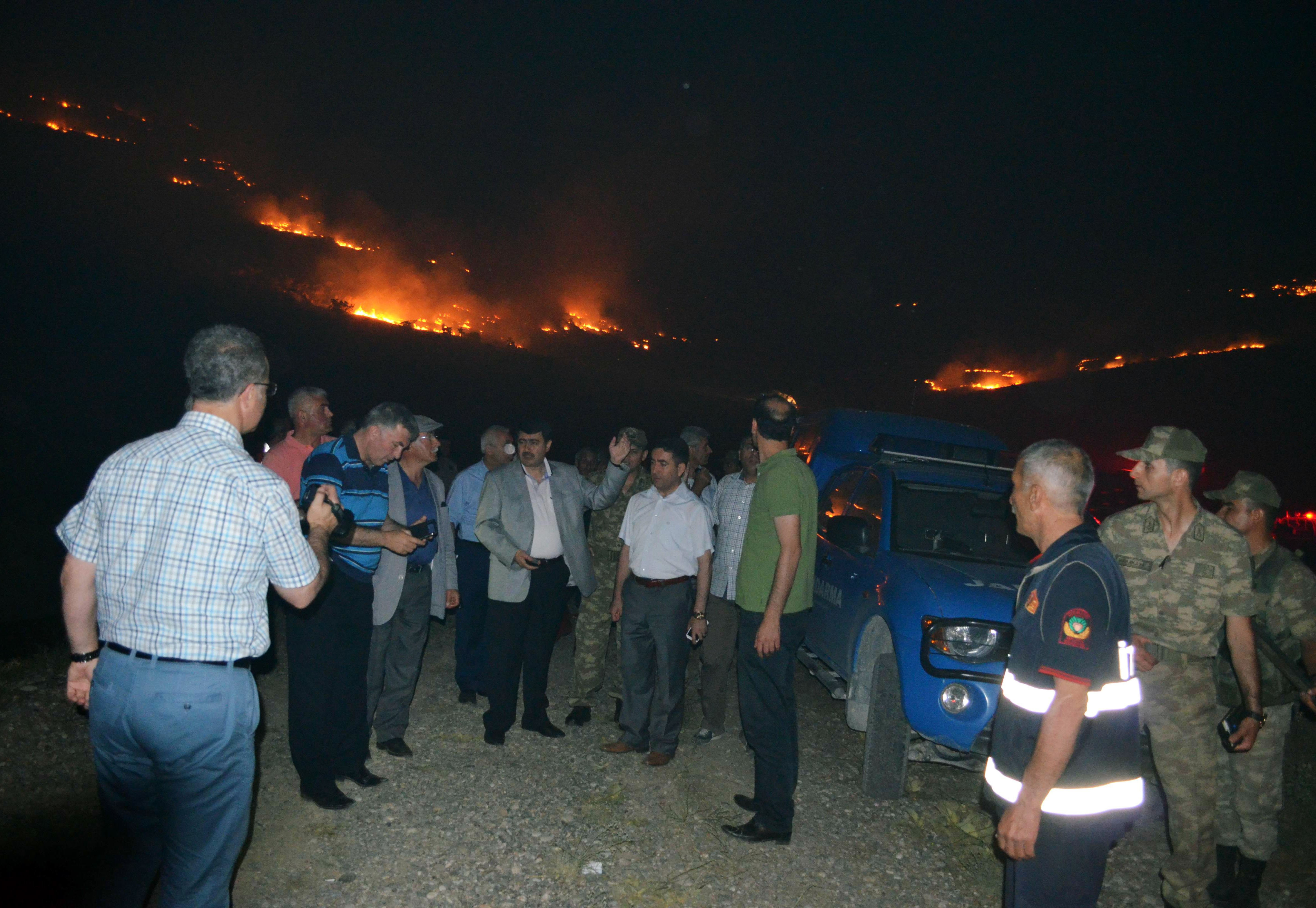 DAĞLIK ALANDA YANGIN