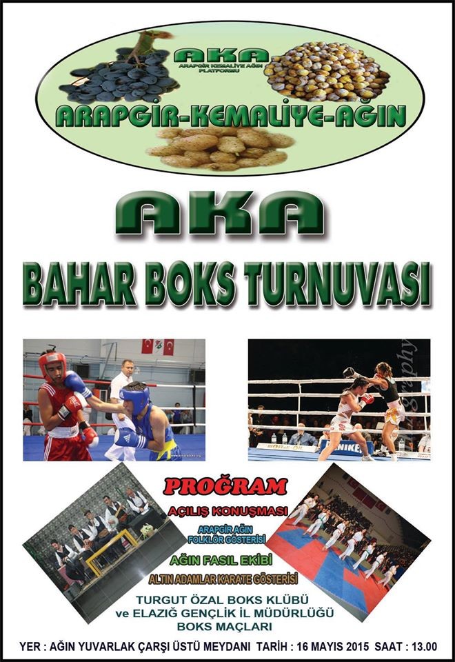 AKA BAHAR BOKS TURNUVASI ŞÖLENİ AĞIN’DA BAŞLIYOR