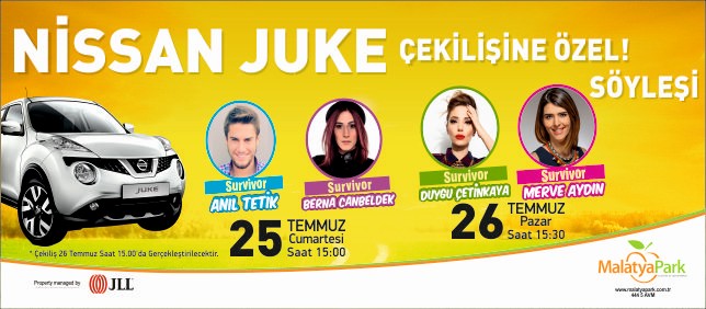 SURVİVOR YARIŞMACILARI MALATYAPARK’A GELİYOR