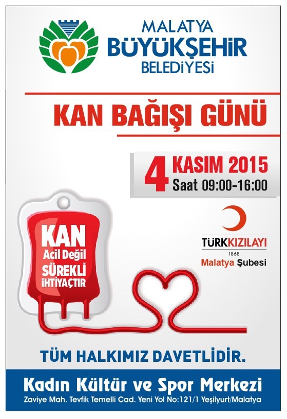 KAN BAĞIŞI GÜNÜ DÜZENLENİYOR