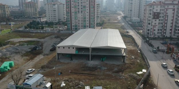 SEMT PAZARI İNŞAATINDA İNCELEME YAPTILAR